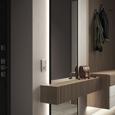 Рамка для розетки на 2 поста Werkel Platinum W0022606 алюминий a059212