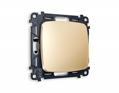 Комплект механизма 1-клавишного выключателя OMEGA MO601010 Шампань QUANT