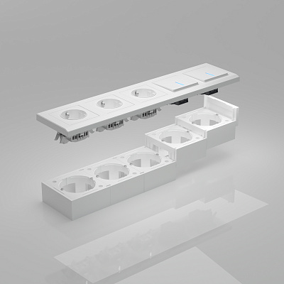 Коробка для накладного монтажа Werkel W8000001 белая a053525
