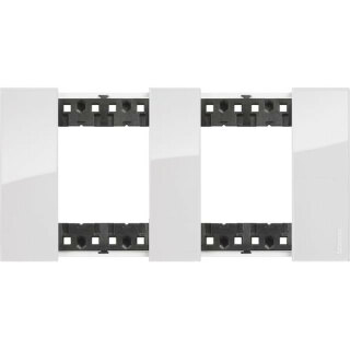 Рамка на 2 поста 4 модуля лед Bticino Living Now KA4802M2DW