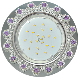 Встраиваемый светильник Ecola Glass GX53 FP53RNECB