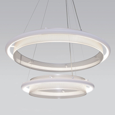 Подвесные люстры Eurosvet Imperio 90241/2 белый/ серебро Smart a054087