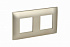 Рамка для розетки на 2 поста шампань SKANDY SK-F02Sh IEK