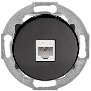 Розетка RJ45 черная LK Studio Vintage 886108-1