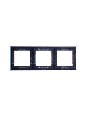 Рамка на 3 поста ABB Levit антрацит/дымчатый черный 2CHH015030A6063