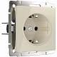 Розетка с заземлением Werkel слоновая кость a051478