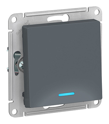 Выключатель одноклавишный SE AtlasDesign с подсветкой механизм грифель ATN000713