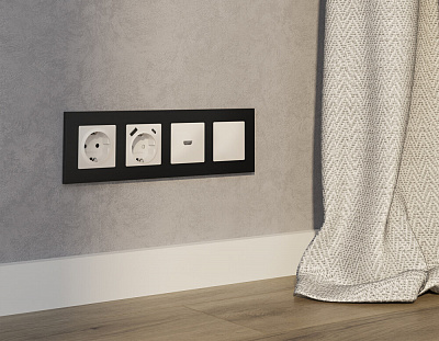 Комплект суппорта универсального ALFA MA336010 Бежевый матовый QUANT (AP3360, VM240)