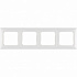 Рамка на 4 поста горизонтальная белая Legrand Valena Classic 774454