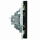 Розетка компьютерная 1-местная RJ-45 (механизм), STEKKER Эмили, RST00-5117-05, черный уголь, soft touch