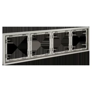 Рамка пластиковая VOLTUM S70 на 4 поста, (кашемир) VLS100403