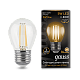 Лампа Gauss Filament Шар 5W 420lm 2700К Е27 LED 105802105 (10 шт)