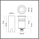 Встраиваемый грунтовый светильник Odeon Light Ingro 6660/1GL3