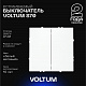 Выключатель встраиваемый VOLTUM S70 двухклавишный 10А, (белый матовый) VLS020102