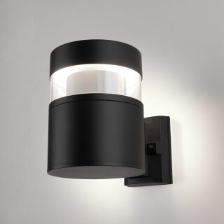 Уличный настенный светодиодный светильник Elektrostandard 1530 Techno Led чёрный  a052244