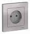 Розетка SE AtlasDesign алюминий ATN000340