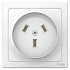 Розетка силовая 2К+З белая SE Blanca BLNSR003231
