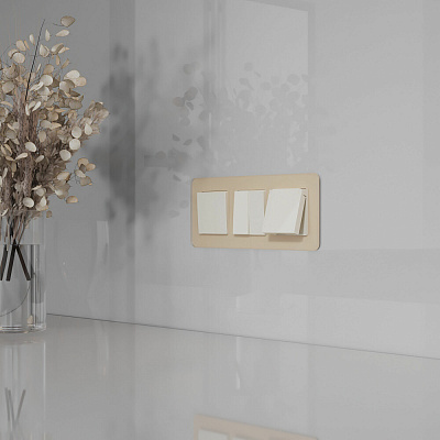 Розетка IP44 с заземлением, с защитной крышкой и шторками N Werkel слоновая кость W1171203 a069595