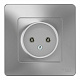Розетка SE Blanca алюминий BLNRS000013