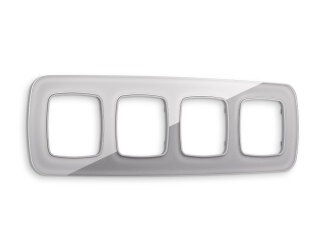 Рамка OMEGA Radian (Сталь Стекло органическое) на 4 поста OF320504