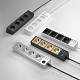 Розеточный блок 4-х местный + 3 USB Werkel W6514944 черный/шампань a051462