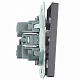 Выключатель 1-клавишный (механизм), STEKKER Эмили, 250В, 10А, RSW10-5103-10, платиново-серый, soft touch