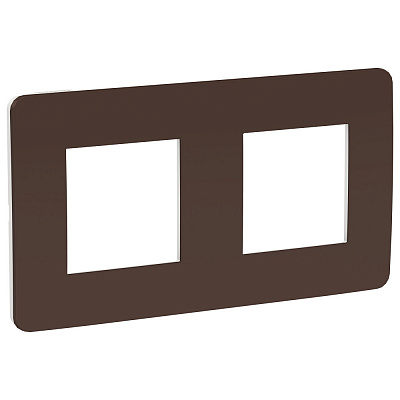 Рамка для розетки на 2 поста шоколад SE Unica Studio NU280416