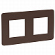Рамка для розетки на 2 поста шоколад SE Unica Studio NU280416