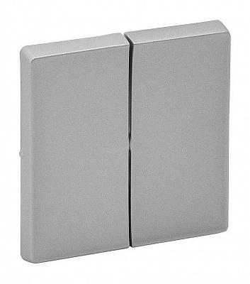 Клавиша двойная алюминий Legrand Valena Life 755022