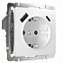 Розетка с заземлением и USB Werkel белые a056272