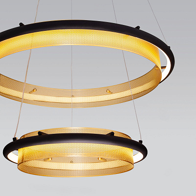 Подвесные люстры Eurosvet Imperio 90241/2 черный/ золото Smart a054086