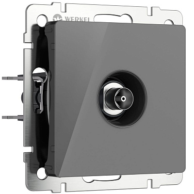 Розетка ТВ оконечная Werkel графит акриловый a064096