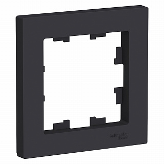 Рамка для розетки на 1 пост карбон SE AtlasDesign ATN001001