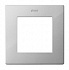 Рамка для розетки на 1 пост алюминий Simon 24 2400610-033