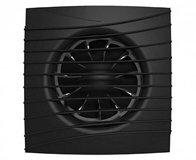 Вентилятор осевой вытяжной с обратным клапаном SILENT 4C Matt Black