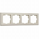 Рамка на 4 поста Werkel Stark W0041803 слоновая кость a050916