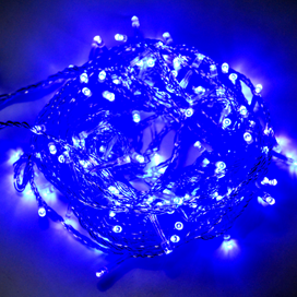 Гирлянда Ecola LED 220V IP44 Нить 10м 160Led Blue, 8 реж с вилкой N5YB10ELC