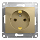 Розетка SE Glossa титан GSL000443