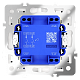 Выключатель встраиваемый VOLTUM S70 двухклавишный 10А, (кашемир) VLS020103