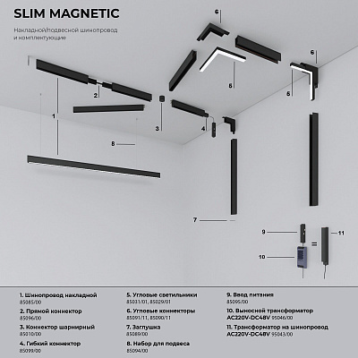 Трековый светильник Elektrostandard Slim Magnetic 85126/01 a065481
