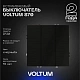 Выключатель встраиваемый VOLTUM S70 трехклавишный 10А, (черный матовый) VLS030108