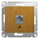 Розетка RJ45 кат.5е дерево дуб SE Glossa GSL000581K