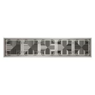 Рамка пластиковая VOLTUM S70 на 5 постов, (кашемир) VLS100503