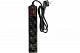 Сетевой фильтр с выключателем и заземлением 5м General Lighting Systems GPS-5-16-3x1-500-B 471005, черный