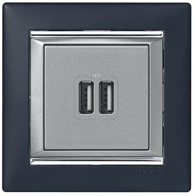 Рамка на 1 пост черная Legrand Valena Classic 770391