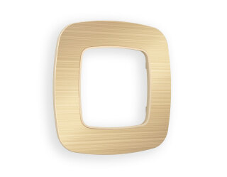 Рамка OMEGA Radian (Шампань Металл шлифованный) на 1 пост OF580301