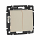 Выключатель двухклавишный бежевый Legrand Valena Classic 774305