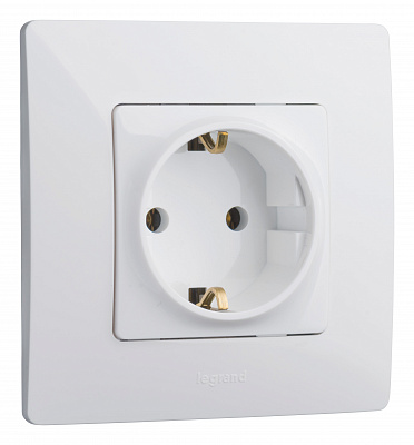 Рамка для розетки на 1 пост белая Legrand Etika 672501