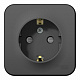 Розетка SE Blanca антрацит BLNRA011106