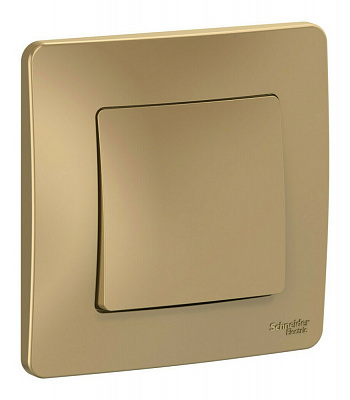 Выключатель одноклавишный SE Blanca титан BLNVS010104